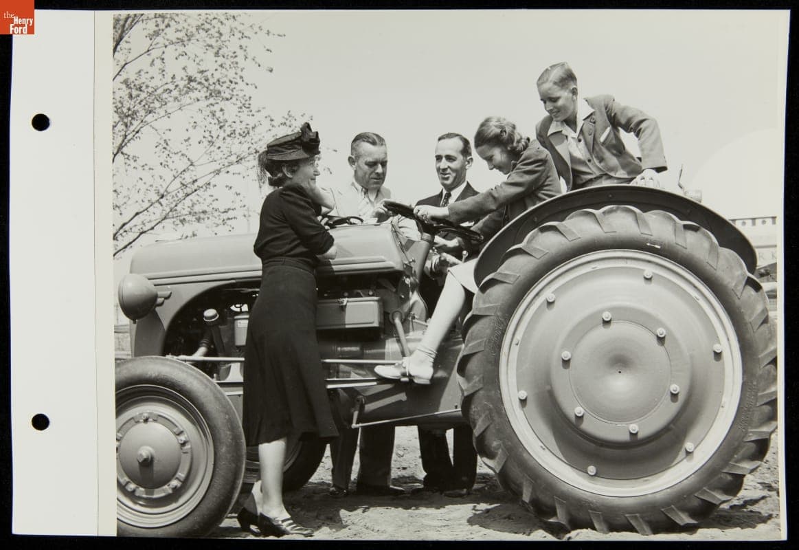Family with Ford Tractor, Ford Exposition, New York World's Fair, 1940