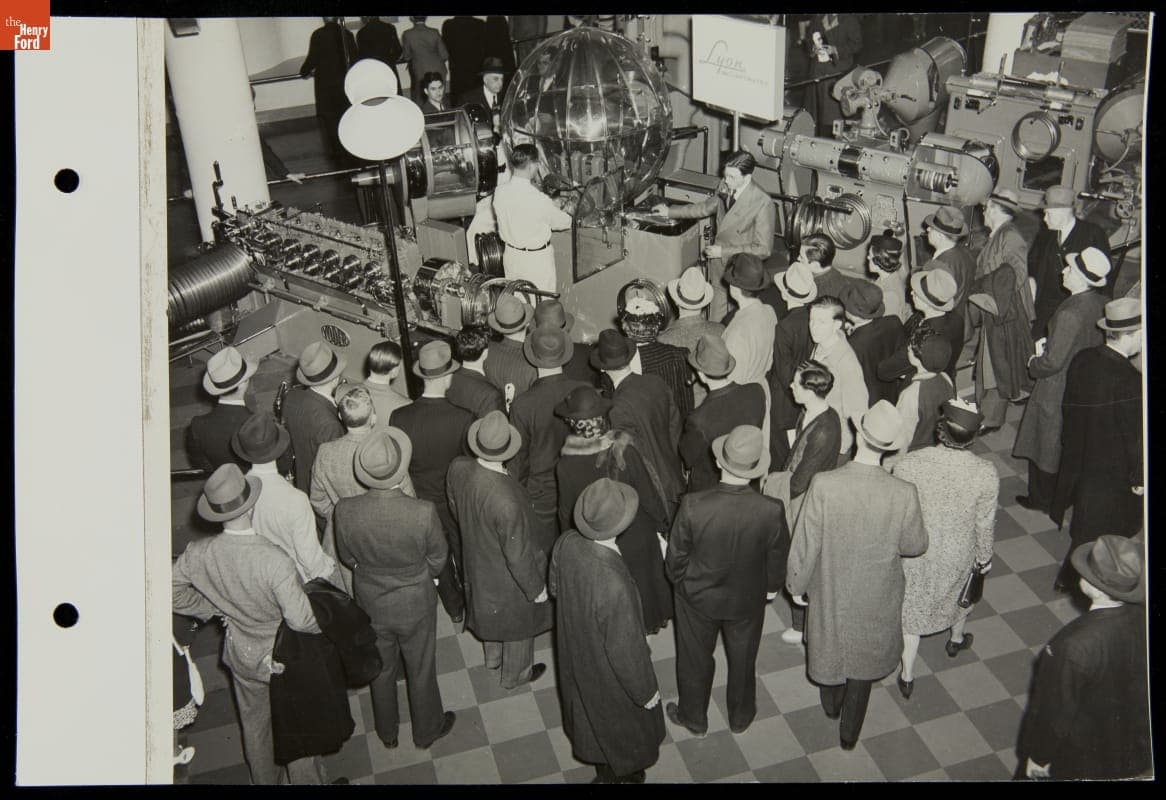 Crowds around Exhibits, Ford Exposition, New York World's Fair, 1939