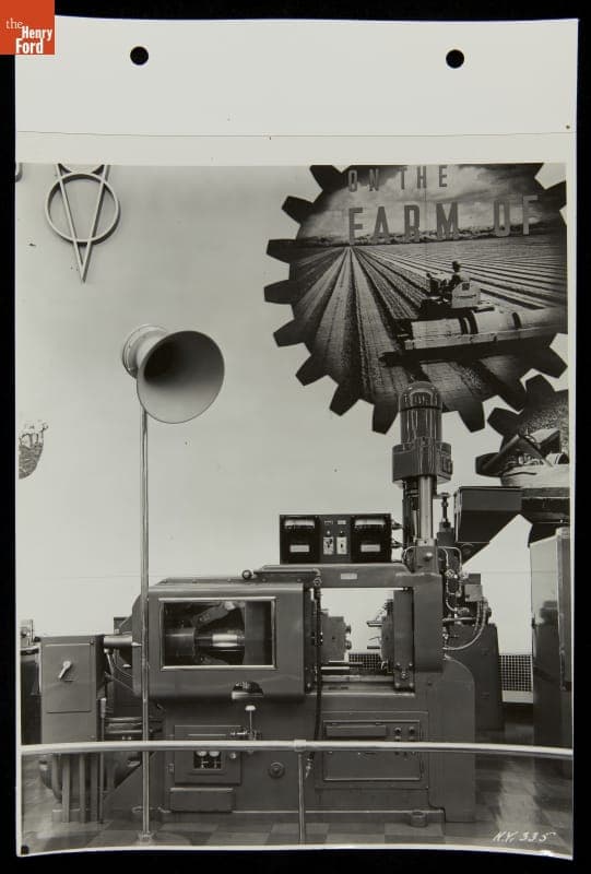 Machine in Industrialized Farm Display, Ford Exposition, New York World's Fair, 1939