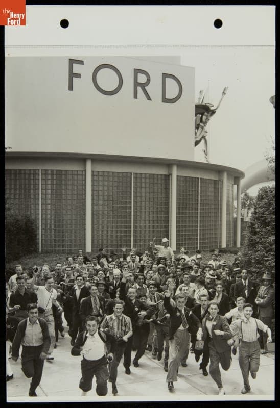 Detroit Times Newsboys at Ford Exposition, New York World's Fair, 1939