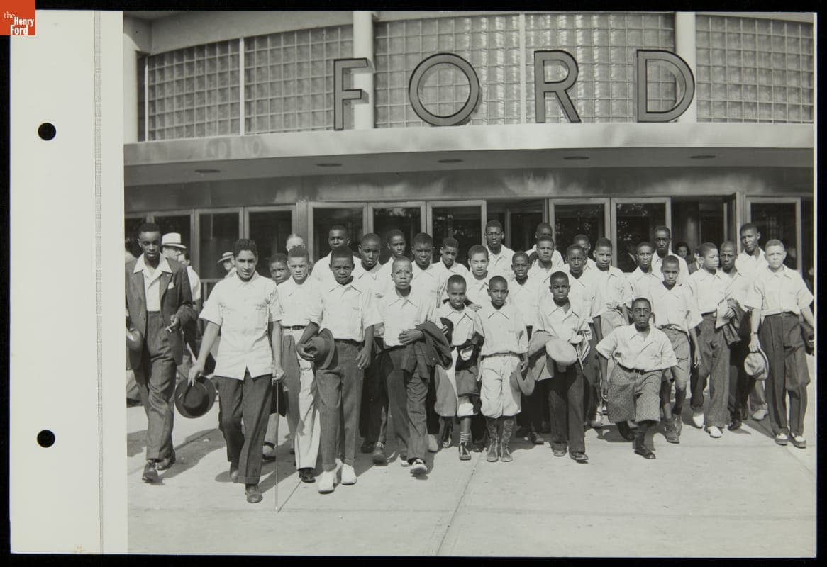 Newsboys at Ford Exposition, New York World's Fair, 1939
