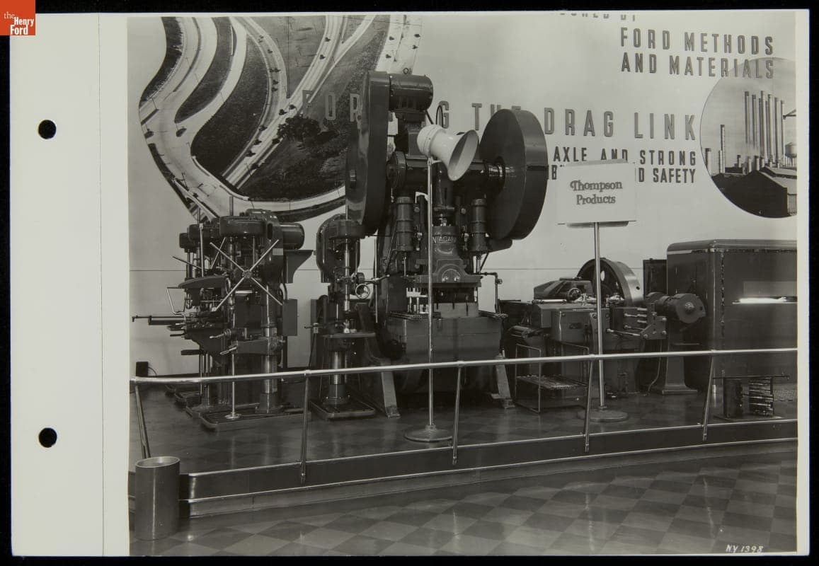 Industrial Hall Exhibit, "Forging the Drag Link," Ford Exposition, New York World's Fair, 1939