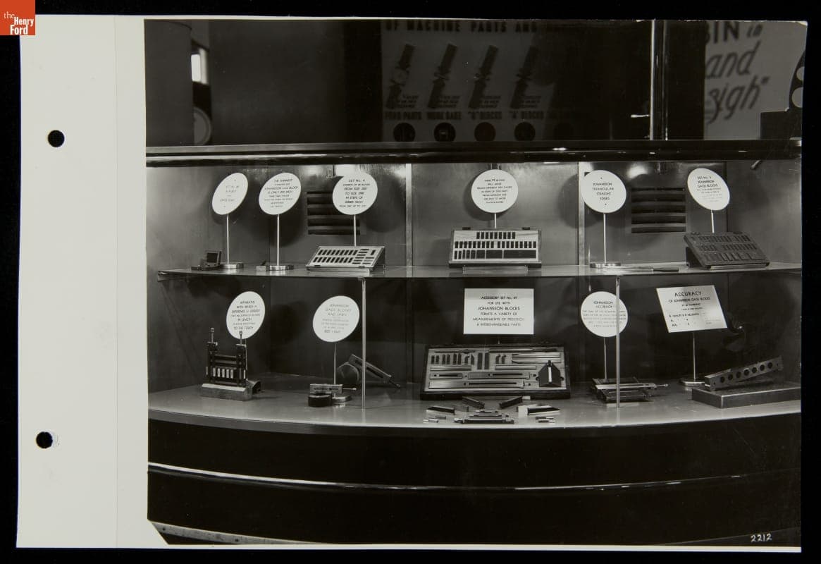 Johansson Gage Blocks Exhibit, Ford Exposition, New York World's Fair, 1940