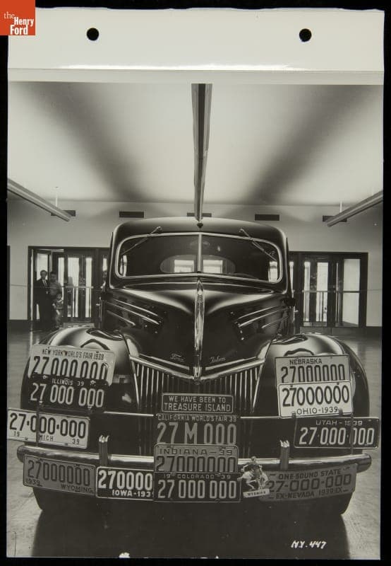 27-Millionth Ford Car's License Plates, Ford Exposition, New York World's Fair, 1939