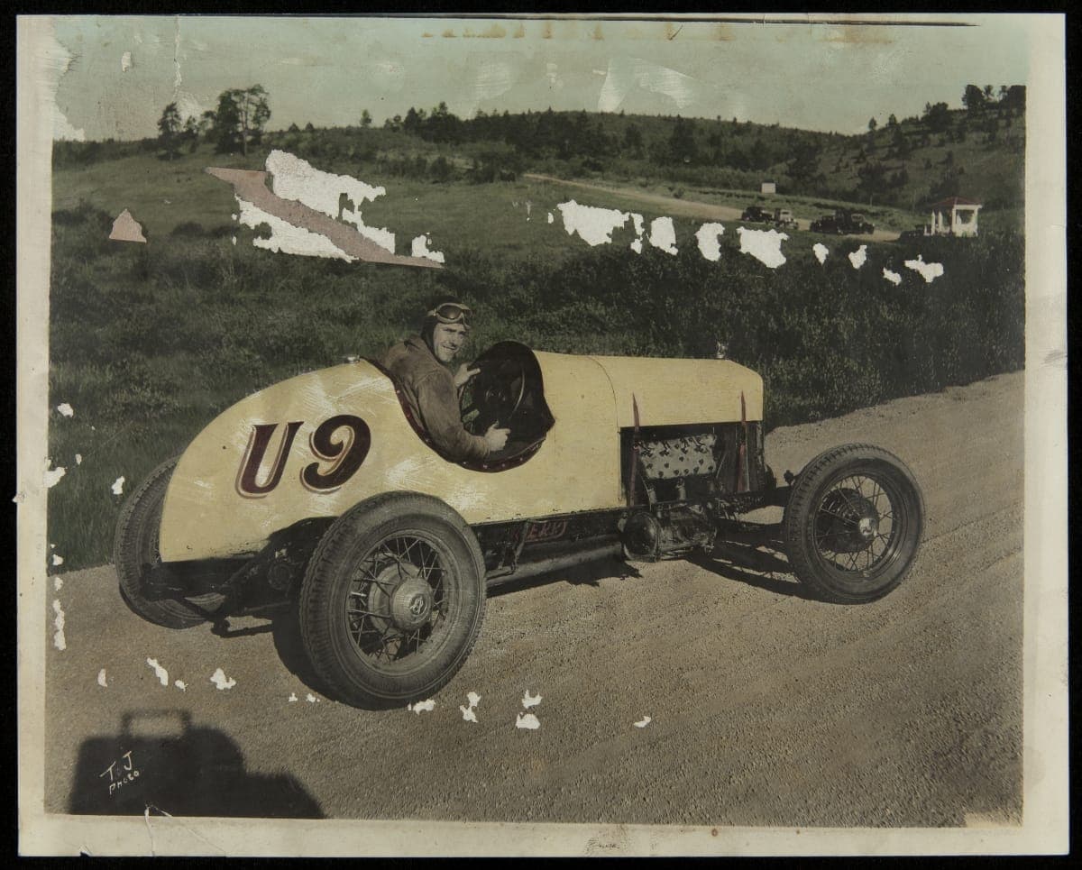 Driver in "U9" Race Car, 1930-1945