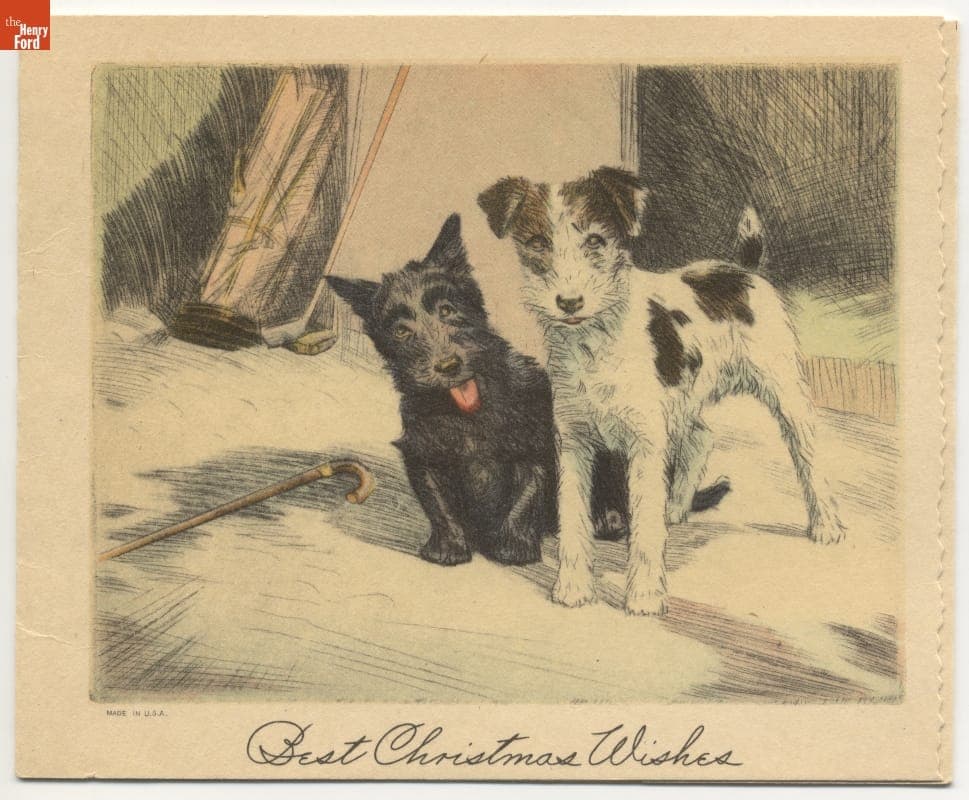 "Best Christmas Wishes," 1930