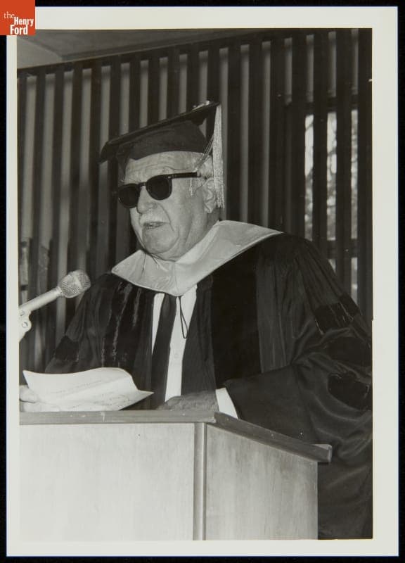 George Devol at the University of Bridgeport, Bridgeport, Connecticut, 1989