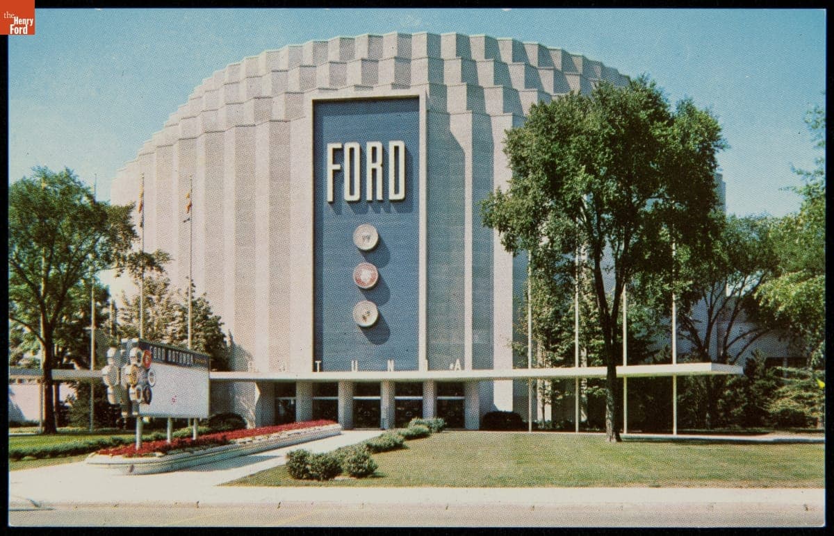 Postcard, The Ford Rotunda, Dearborn, Michigan, 1954