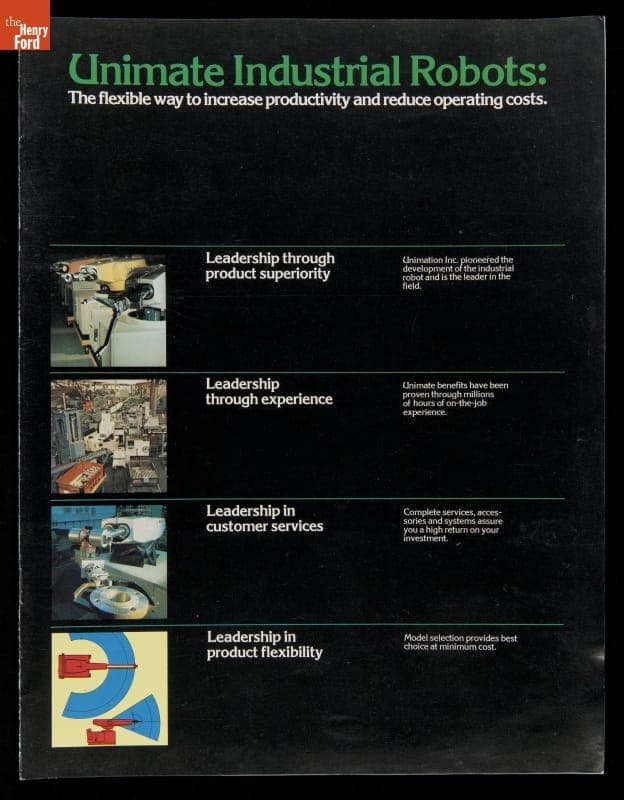 Unimate Industrial Robots, Unimation Inc., 1976