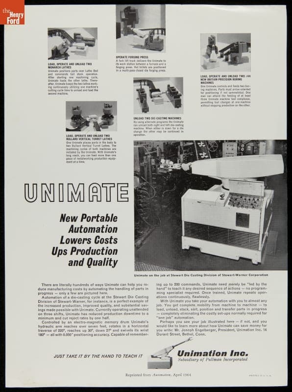 Unimate, Unimation Inc., 1964