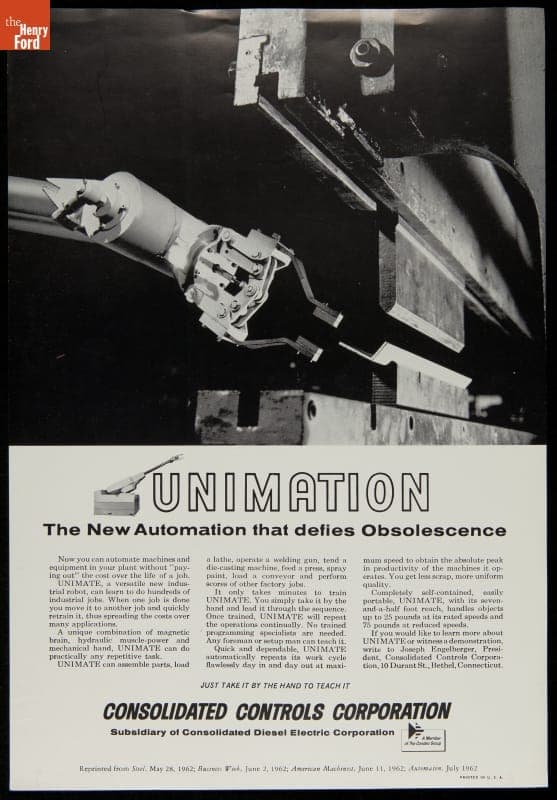 Unimation The New Automomation that Defies Obsolescence, Consolidated Controls Corporation, 1962