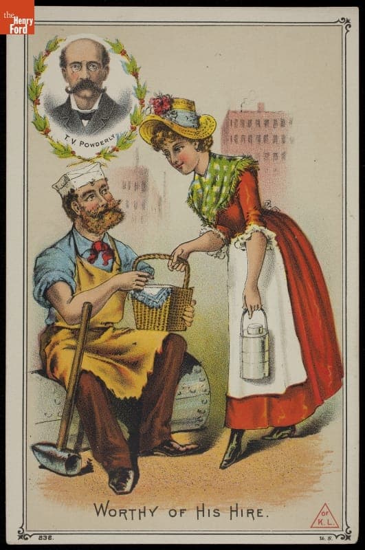 Trade Card for the Labor Organization Knights of Labor, 1883-1887