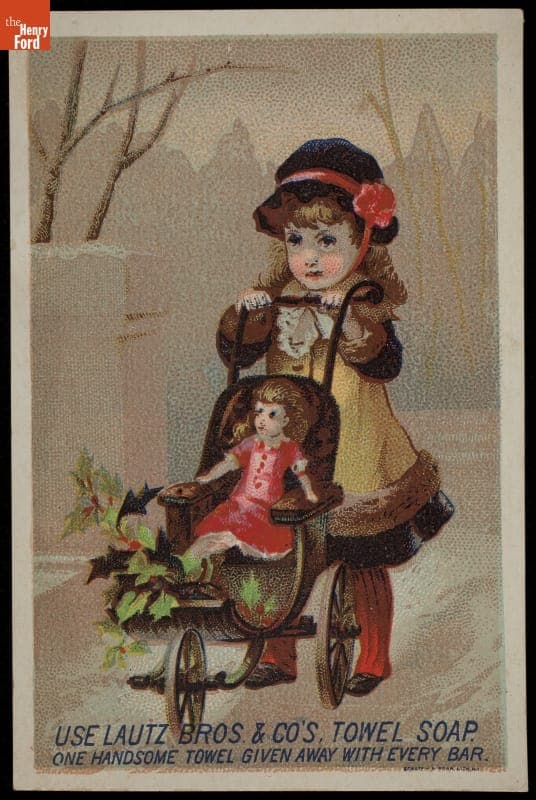 Trade Card for Towel Soap, Lautz Bros. Co., circa 1885
