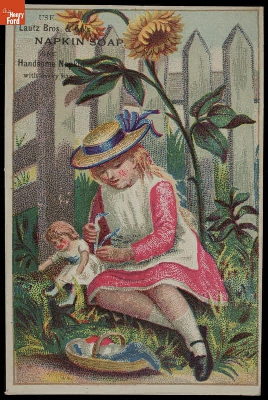 Trade Card for Napkin Soap, Lautz Bros. Co., circa 1885