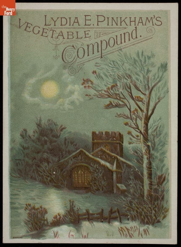 Trade Card for Lydia E. Pinkham's Vegetable Compound and Blood Purifier, 1889-1900