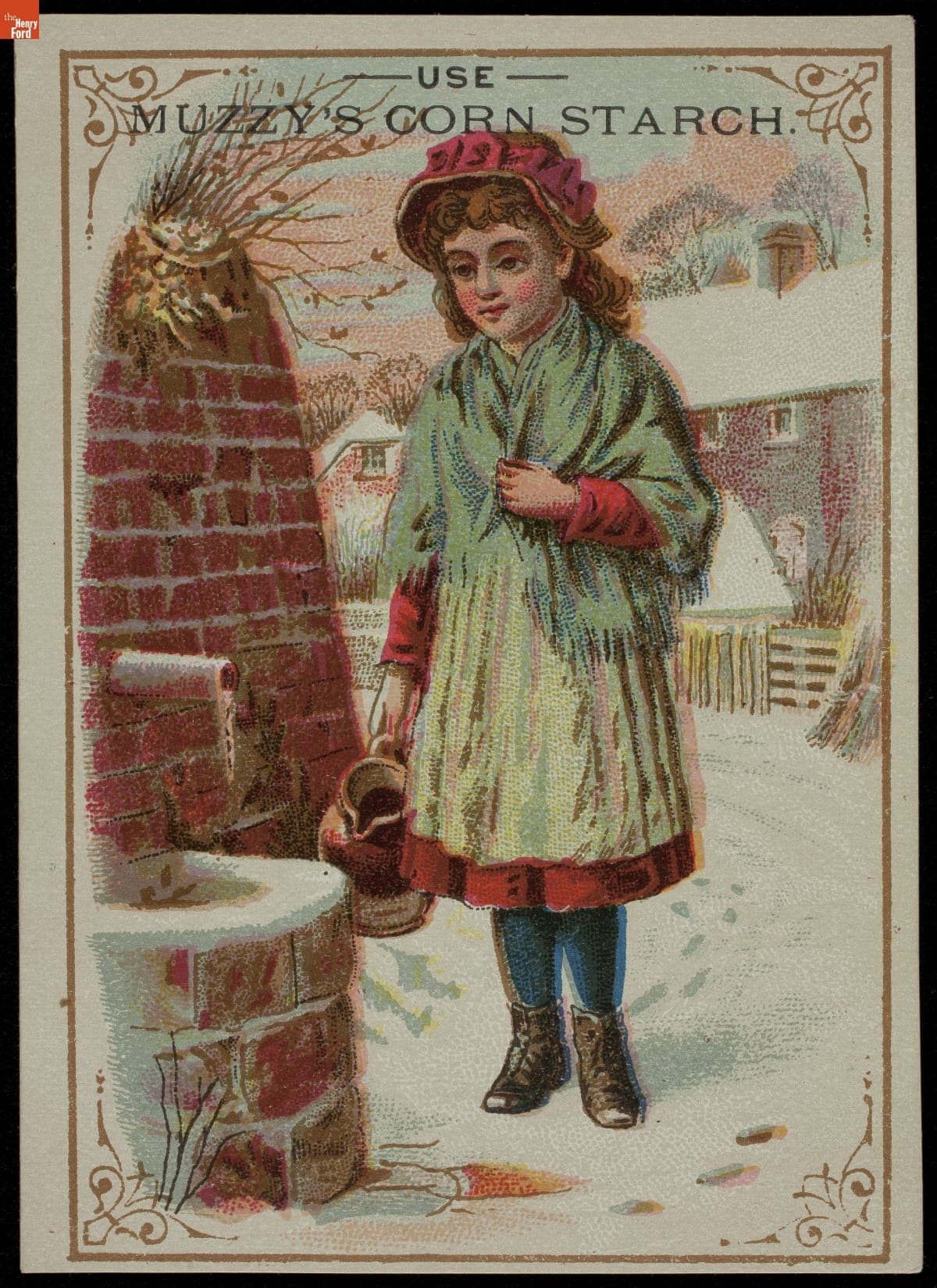 Trade Card for Muzzy's Corn Starch, Muzzy Starch Co., 1880-1900