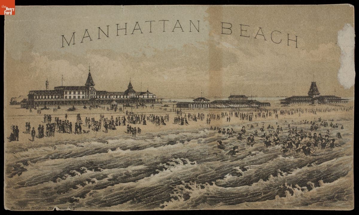 Trade Card for the New York & Manhattan Beach Railroad, 1878