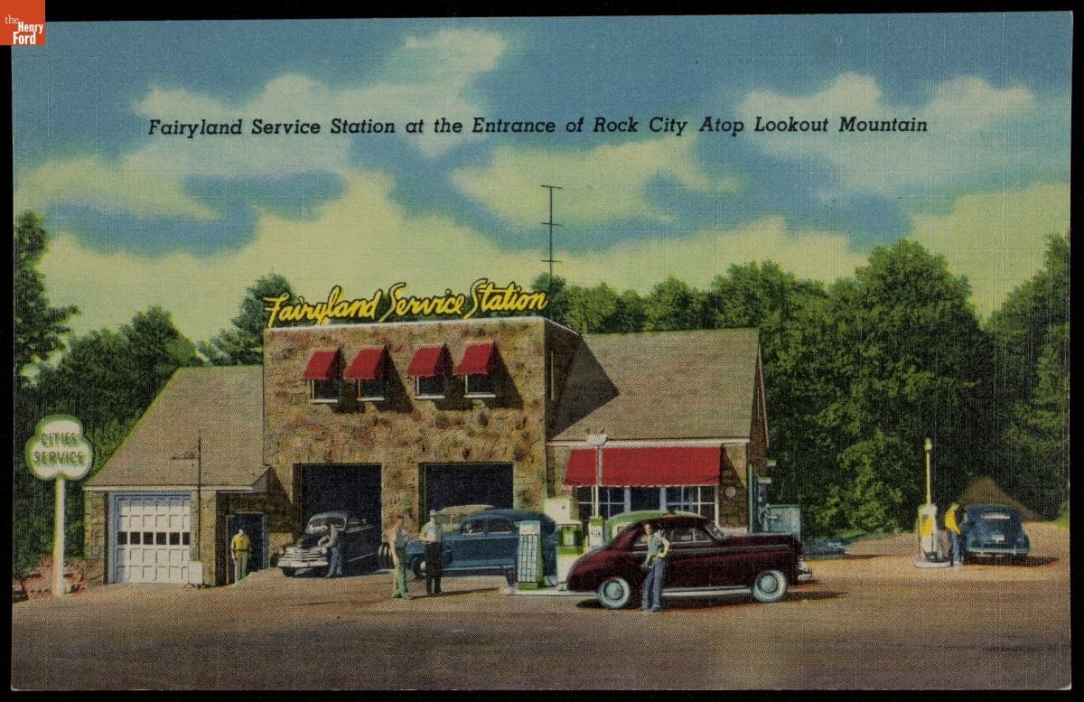 Trade Card for Fairyland Service Station, Pettway Oil Co., 1945-1950