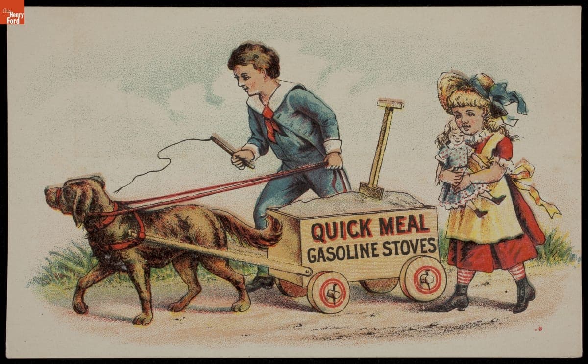 Trade Card for Quick Meal Gasoline Stoves, Ringen Stove Co., 1882-1901