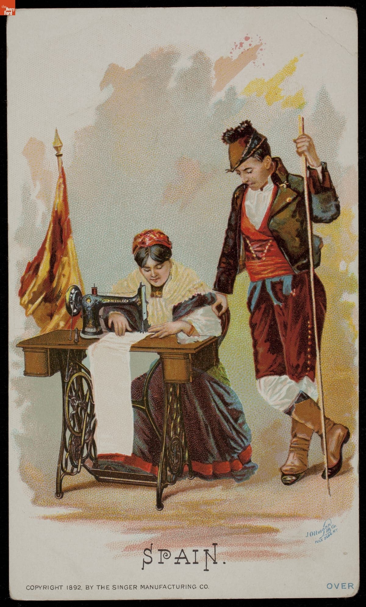 Trade Card for Singer Sewing Machines, 1892