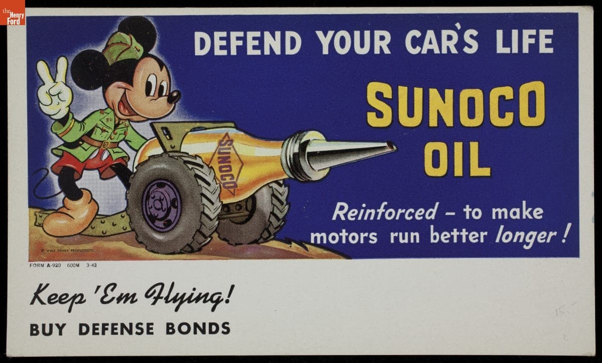 Trade Card for Sunoco Oil, Walt Disney Productions, 1941-1945