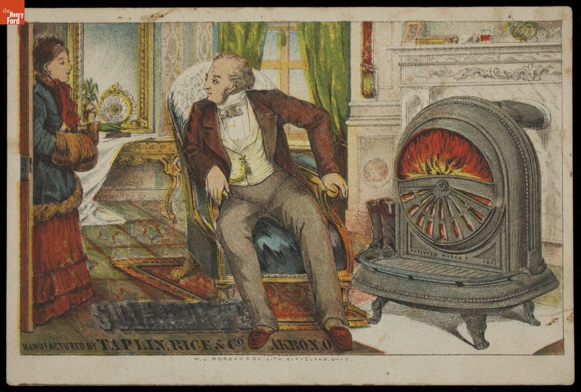 Trade Card for Solartype Stove, Taplin, Rice & Co., circa 1871