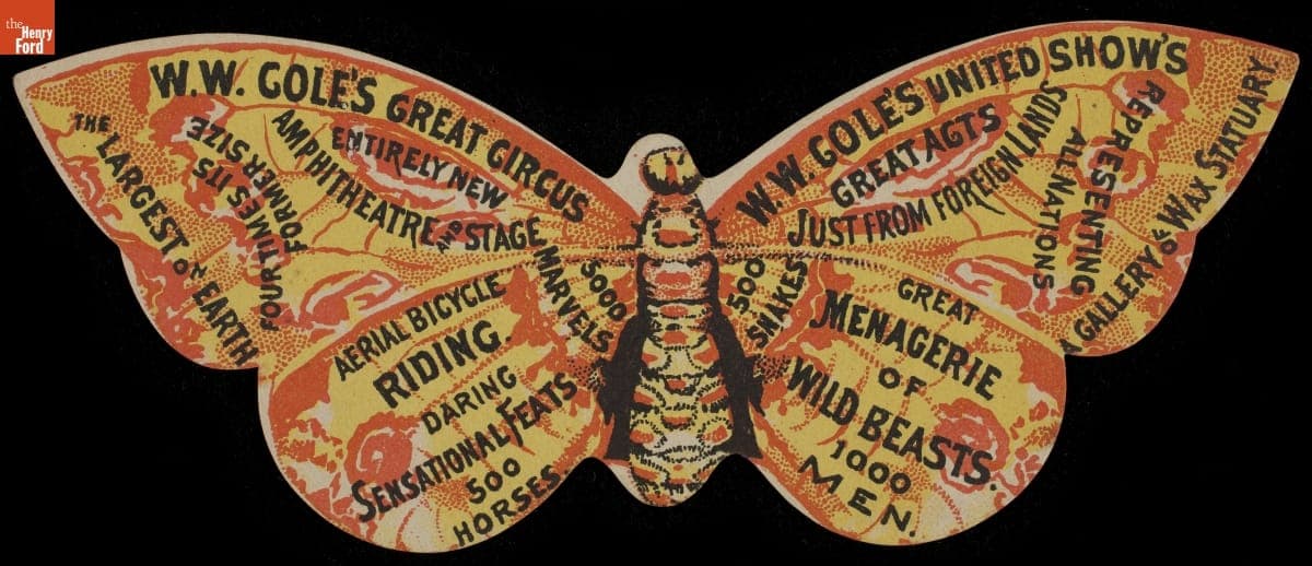 Trade Card for W.W. Cole's Great Circus, William Washington Cole, 1884-1900