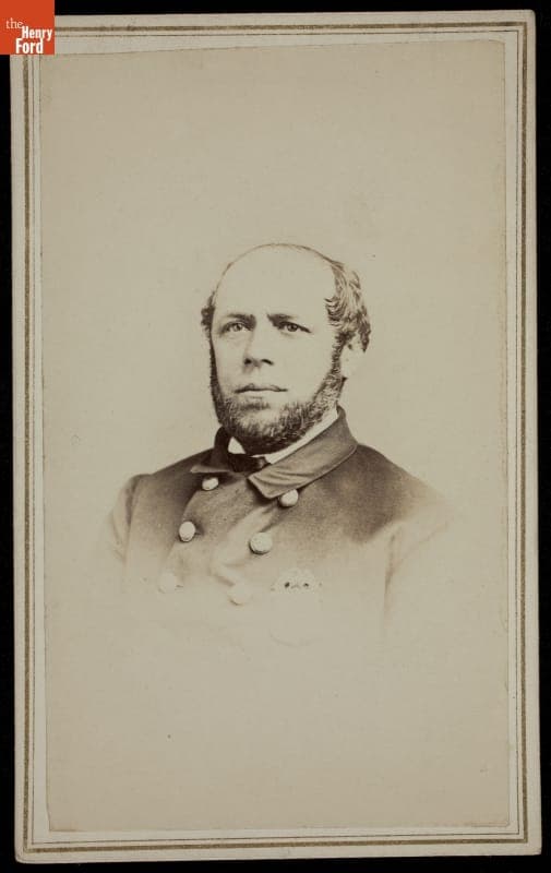 Portrait of Man Wearing Uniform and Badge, 1860-1890