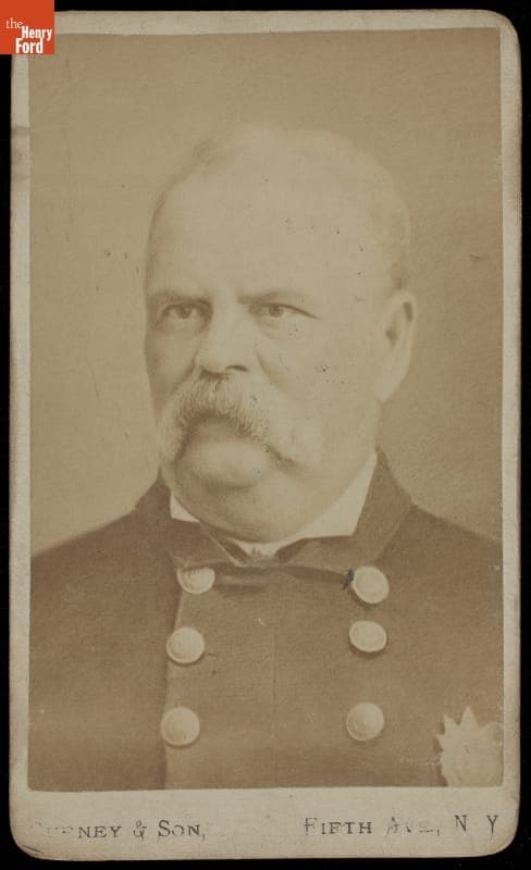 Portrait of Man Wearing Uniform and Badge, 1860-1874