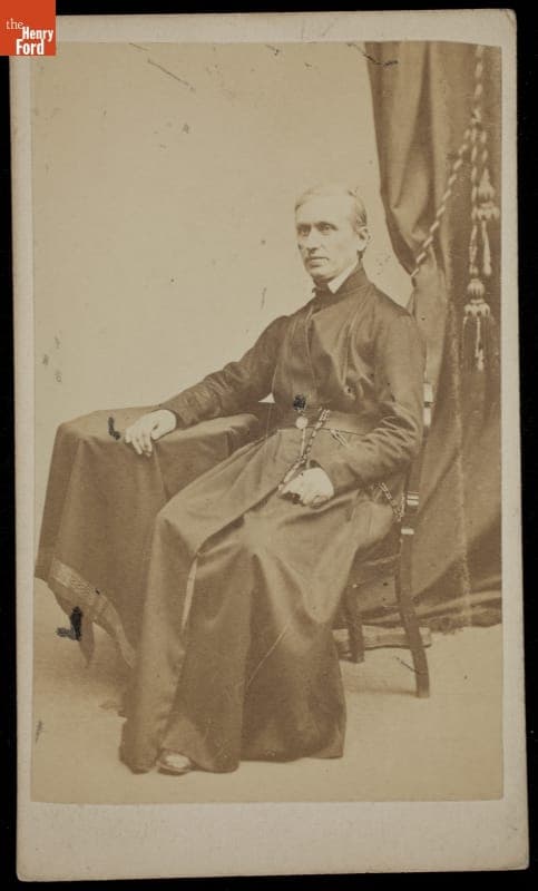 Portrait of a Seated Clergyman Wearing a Cassock, circa 1865