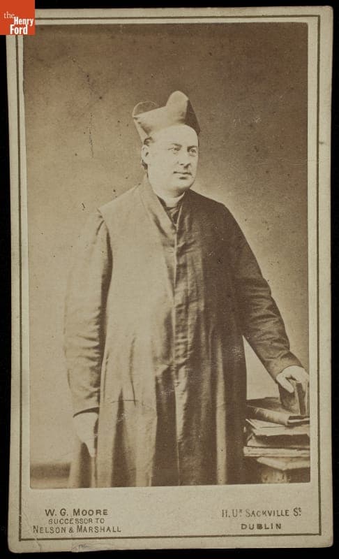 Portrait of Clergyman Wearing Cassock and Birette, circa 1875