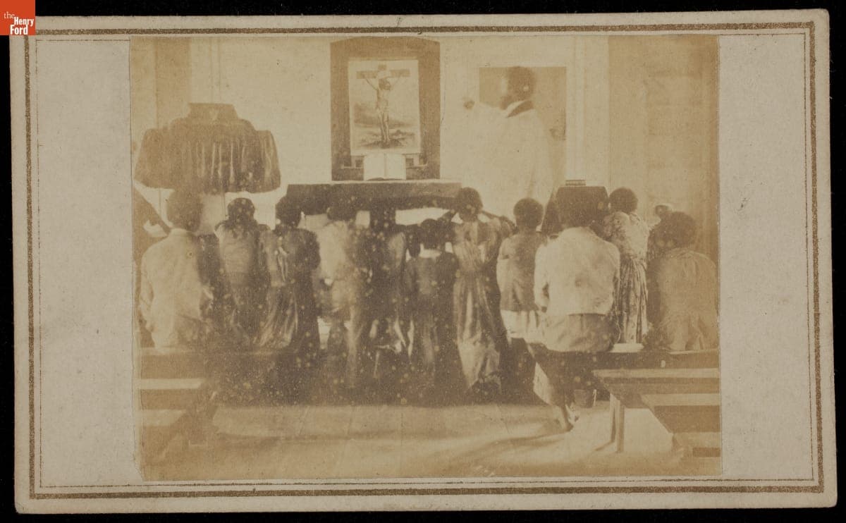 Worship Service at African-American Church, Charleston, South Carolina, circa 1862