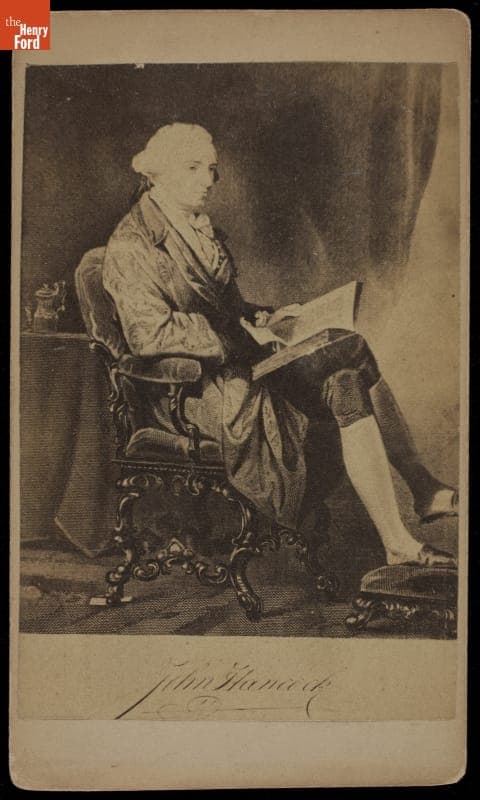 Portrait from a Drawing of John Hancock, 1860-1890