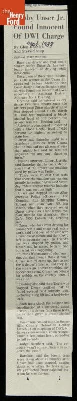 Bobby Unser Collection--Photographs--Family--Bobby Unser Jr.--Item126