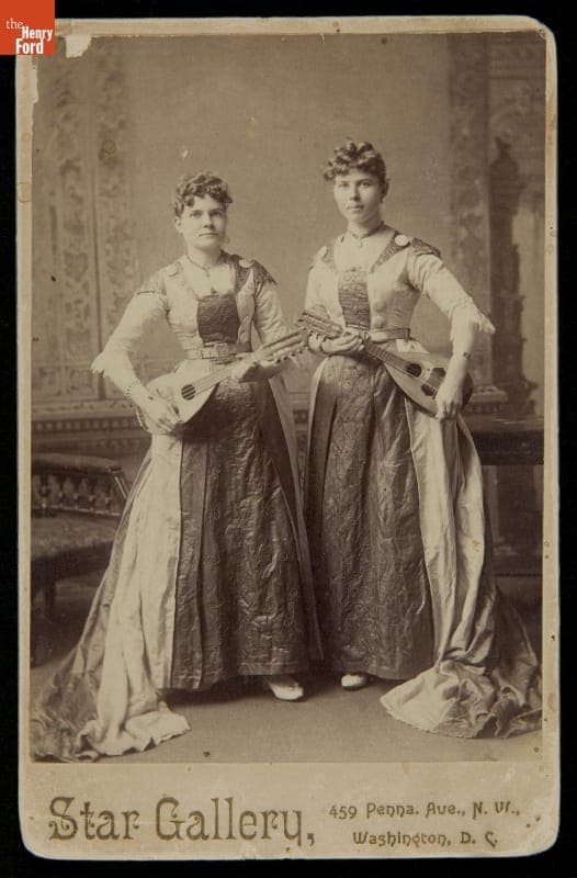Two Members of the DeMoss Family Lyric Bards, circa 1890
