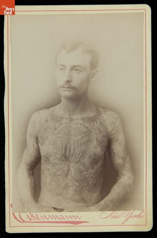 Tattooed Man, circa 1885
