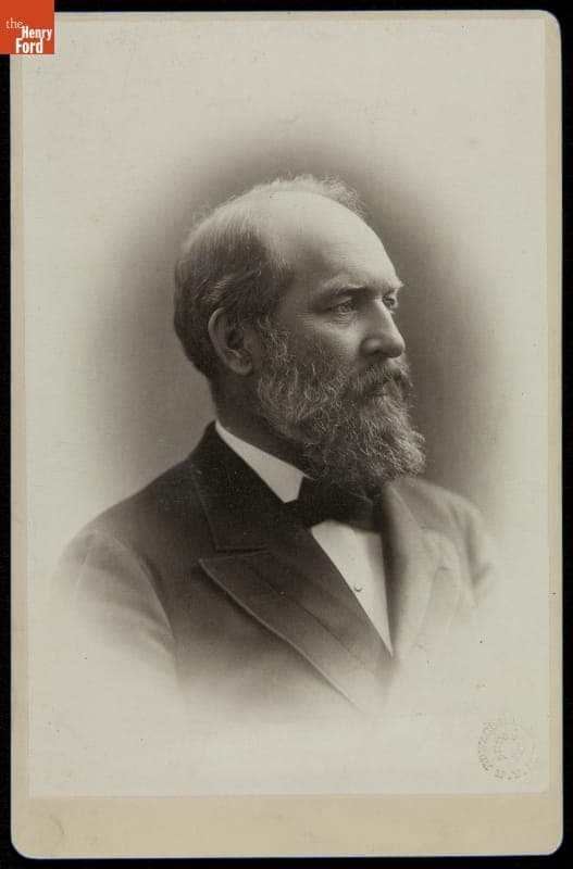 Portrait of President James Garfield, circa 1875