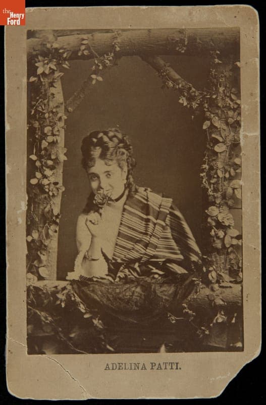Portrait of Opera Singer Adelina Patti, circa 1878