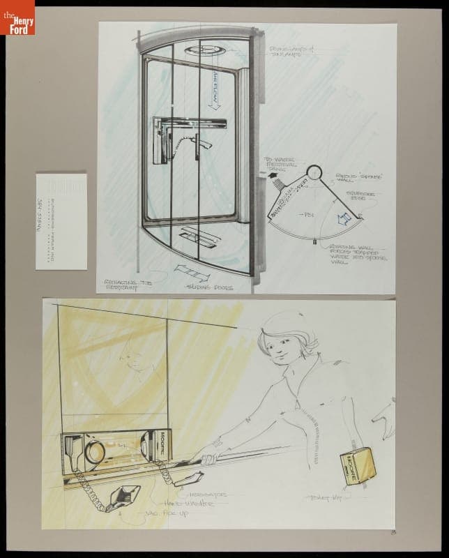 Sundberg-Ferar--Space Station Interior Concept Drawings--Item 2