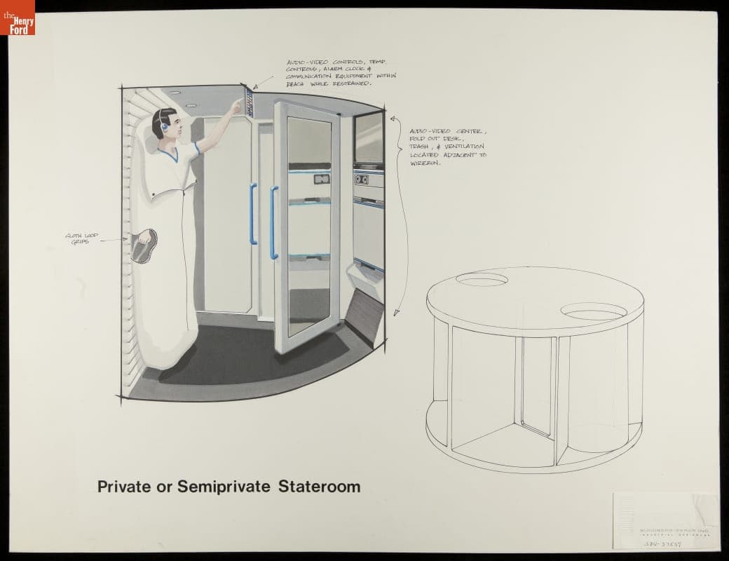 Sundberg-Ferar--Space Station Interior Concept Drawings--Item 12
