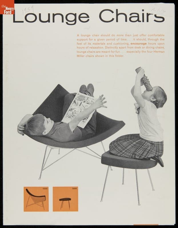 Catalog for Herman Miller Furniture, "Lounge Chairs," 1959