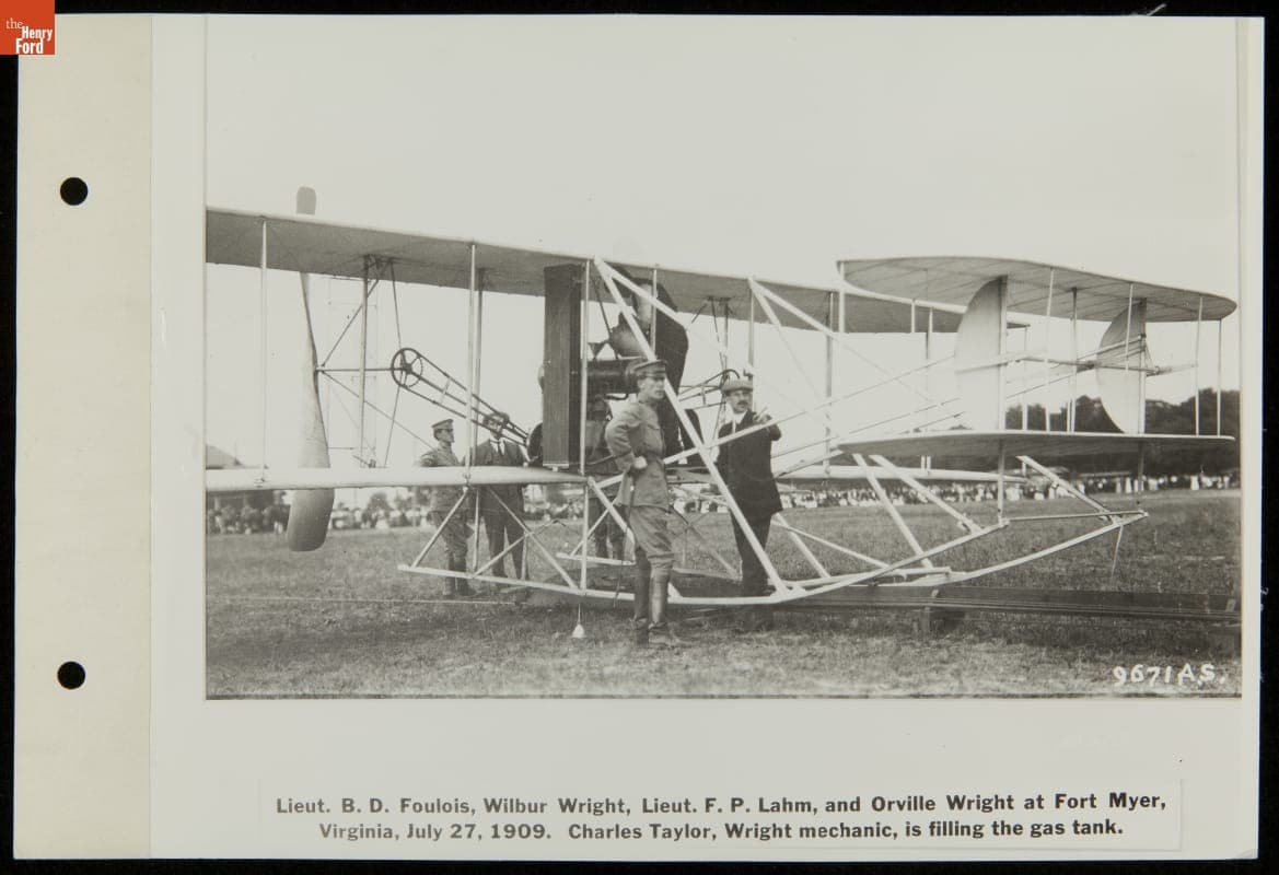 Wright Brothers Demonstrating Airplane at Fort Myer, Virginia, July 1909