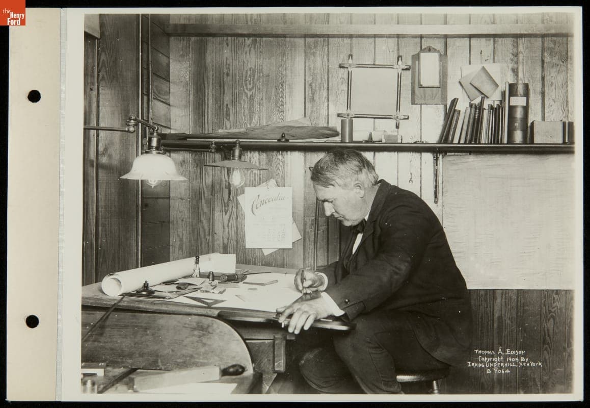 Thomas Edison at His Laboratory in West Orange, New Jersey, 1898
