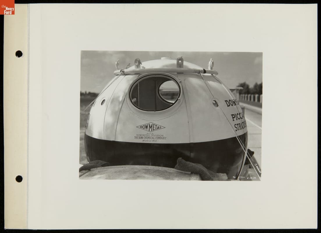 Balloon Gondola for the Piccard-Compton Stratosphere Ascension, June 6, 1933