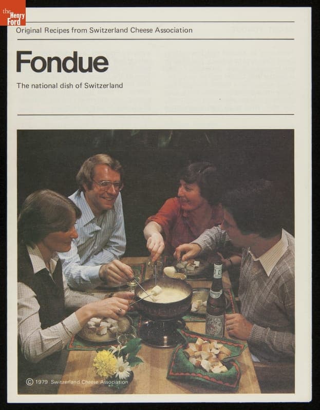 Advertising Brochure, "Fondue, Original Recipes from Switzerland Cheese Association," 1979