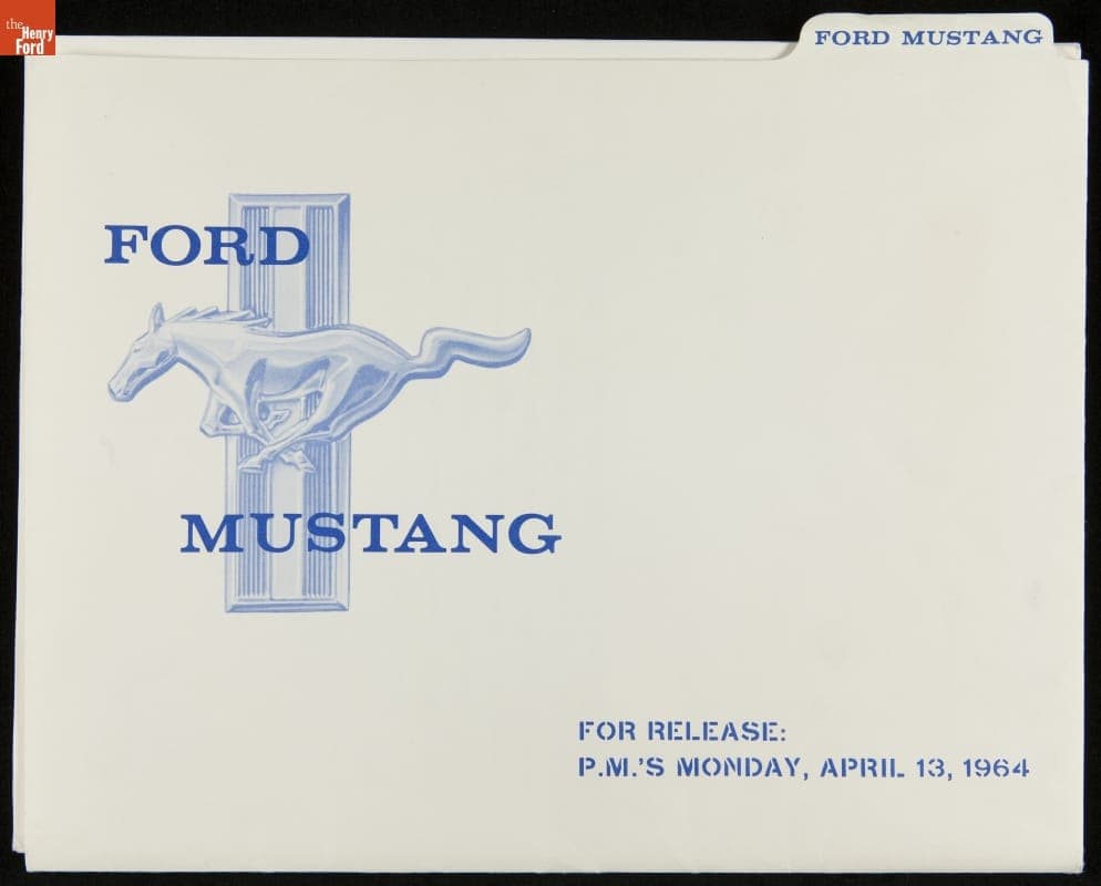 Press Packet, "Ford Mustang," for Release April 13, 1964