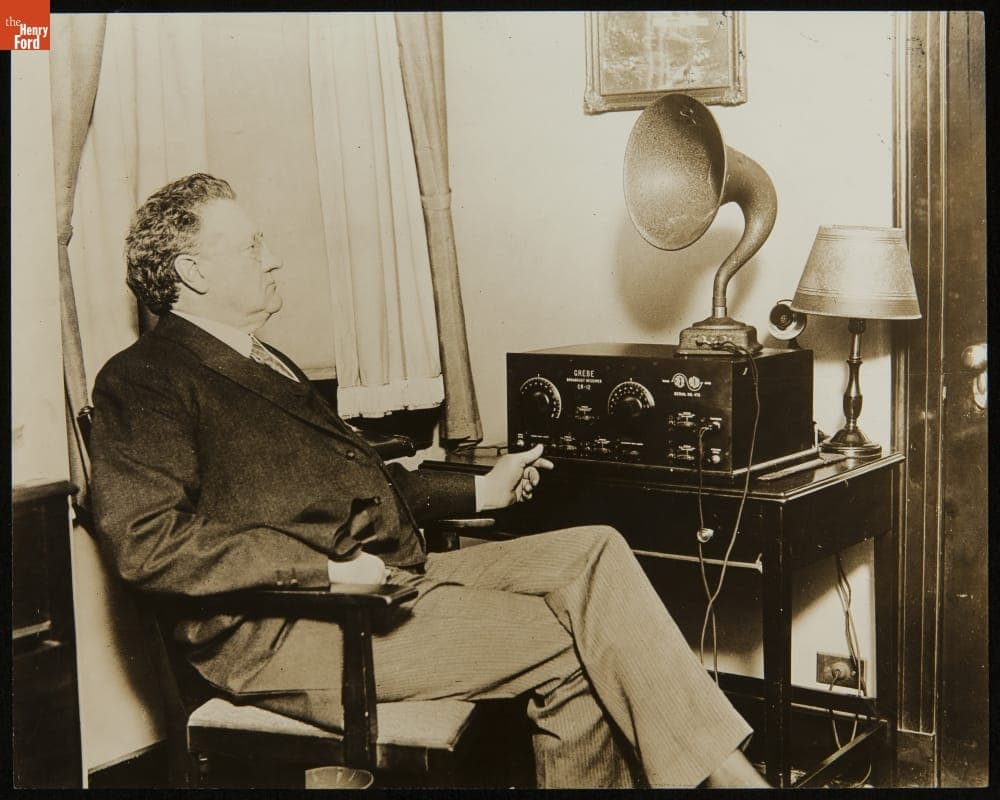 James E. Watson and the Grebe CR-12 Broadcast Receiver, circa 1923