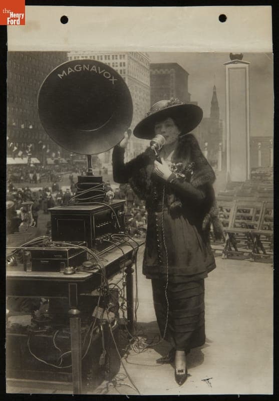 Entertainer Fritzi Scheff Promoting War Bonds, circa 1919
