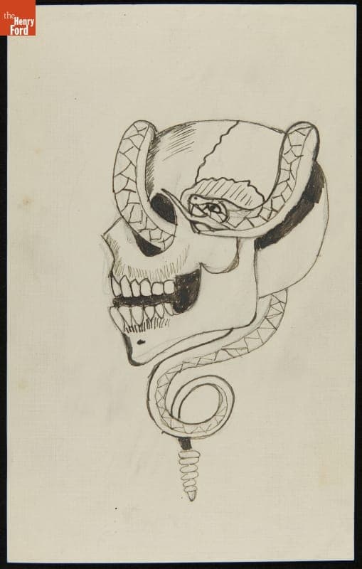 Tattoo Sketch, 1915-1950