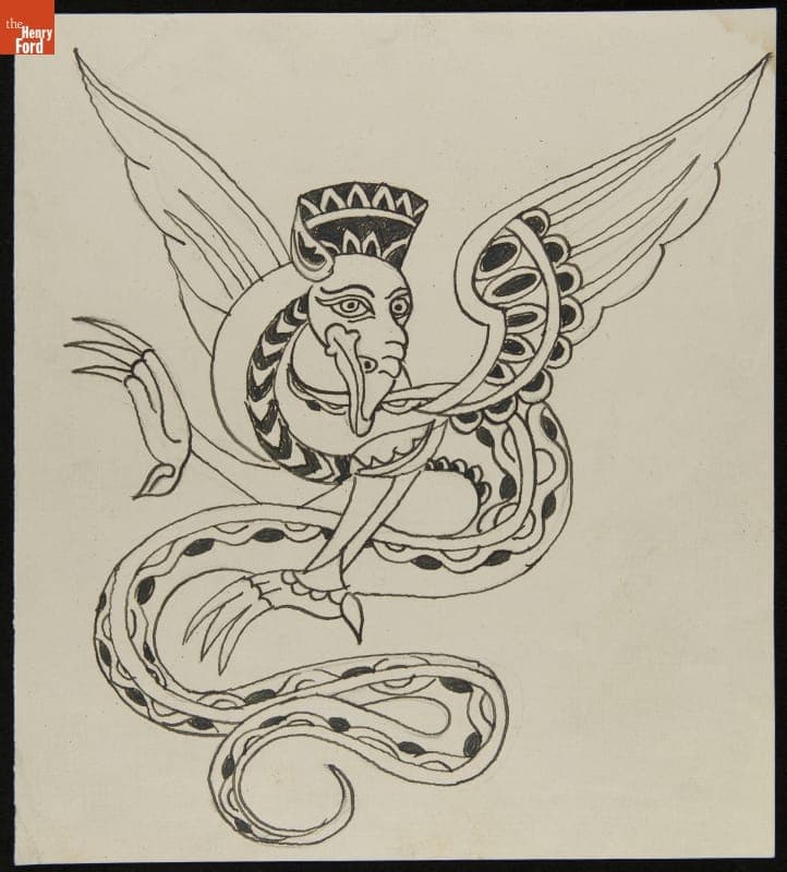 Tattoo Sketch, 1915-1950